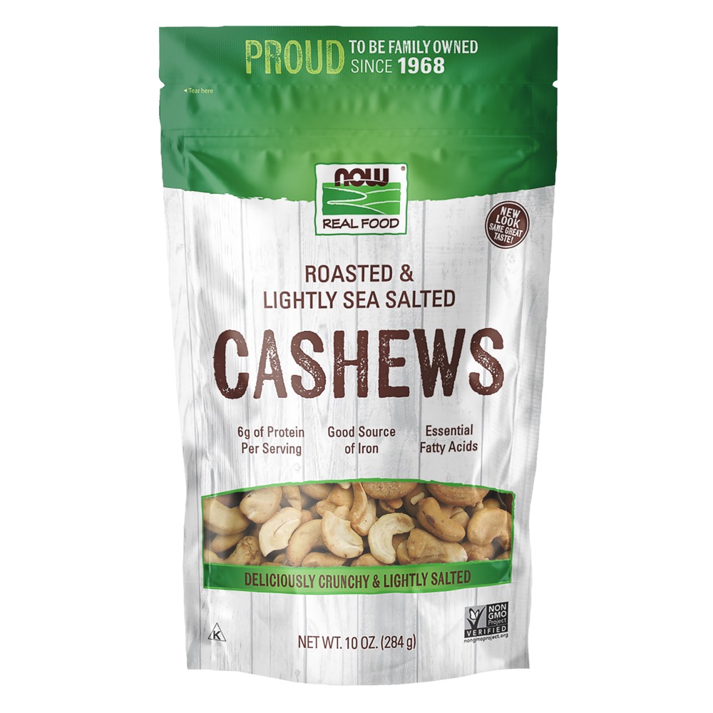 Now Vitamins - Cashews Roasted & Salted 12 oz