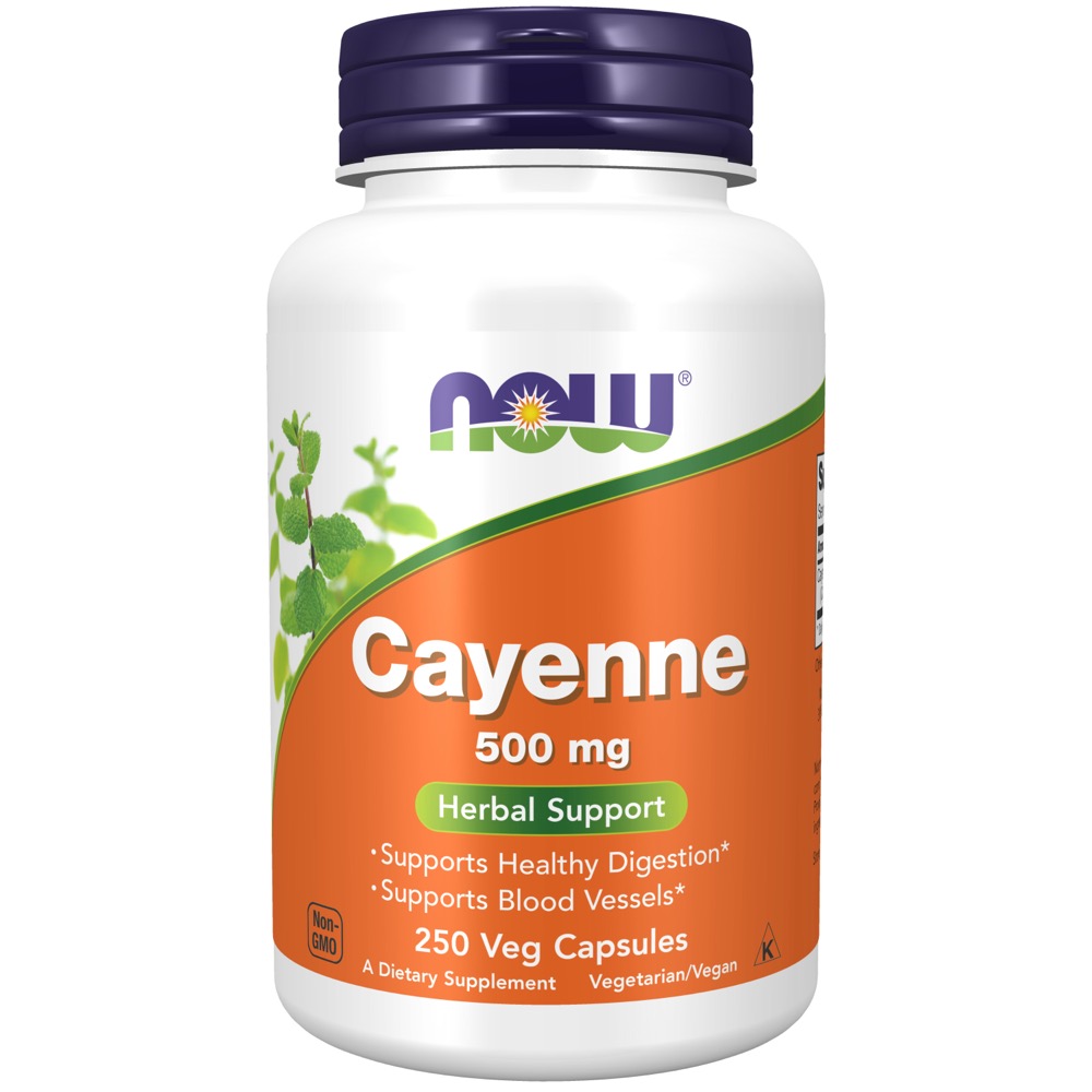 Now Vitamins - Cayenne 500 Mg 250 Caps