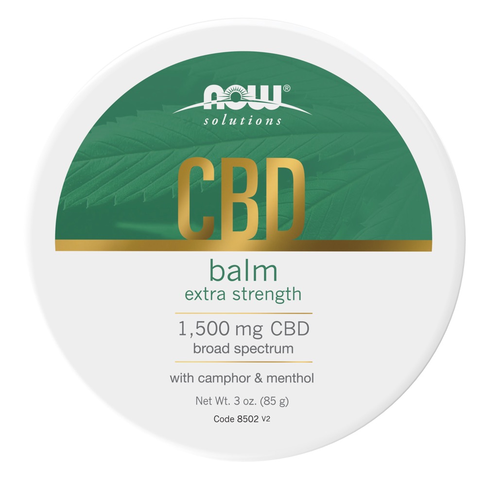 Now Vitamins - CBD balm extra strength 1500 mg CBD 3/oz Jar