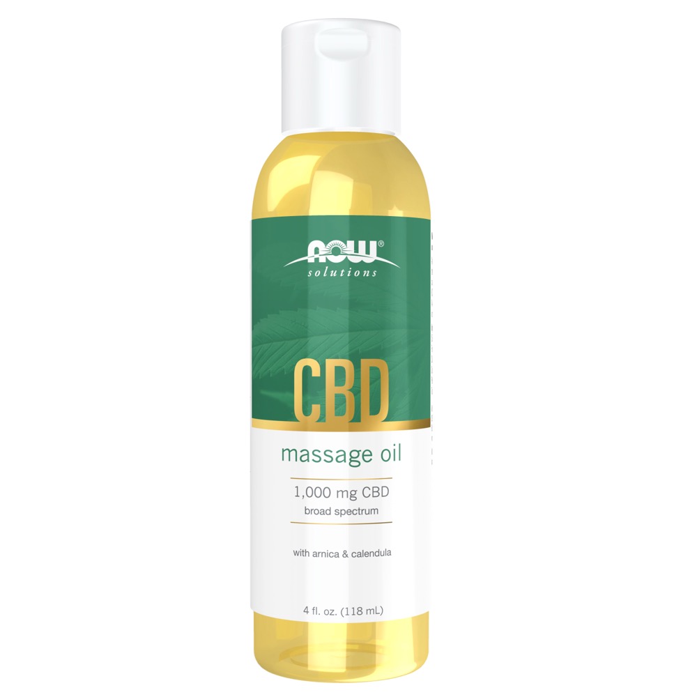 Now Vitamins - CBD massage oil 1000 mg CBD 4/oz Jar