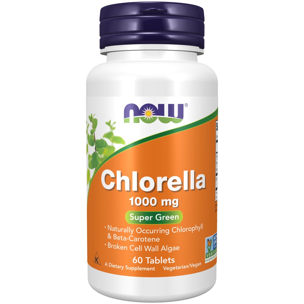 Now Vitamins - Chlorella 1000Mg 60 Tabs