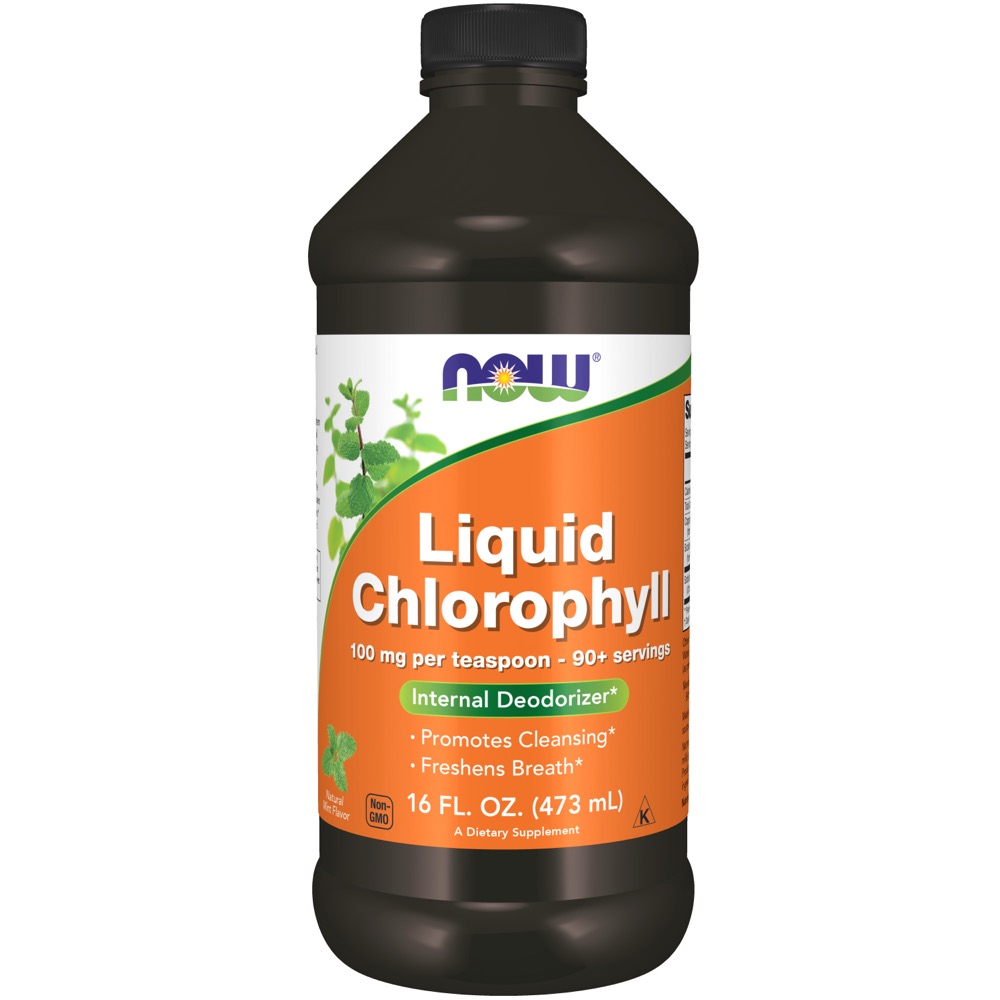 Now Vitamins - Chlorophyll Liquid, Mint 16 oz