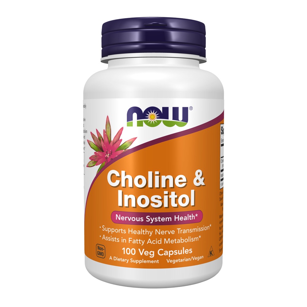 Now Vitamins - Choline & Inositol 250/250Mg 100 Caps