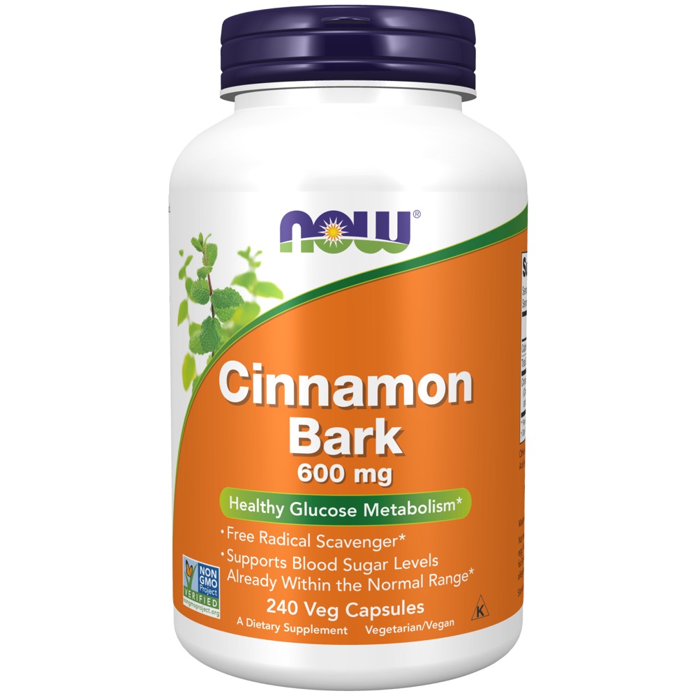Now Vitamins - Cinnamon Bark 600 Mg 240/Caps 