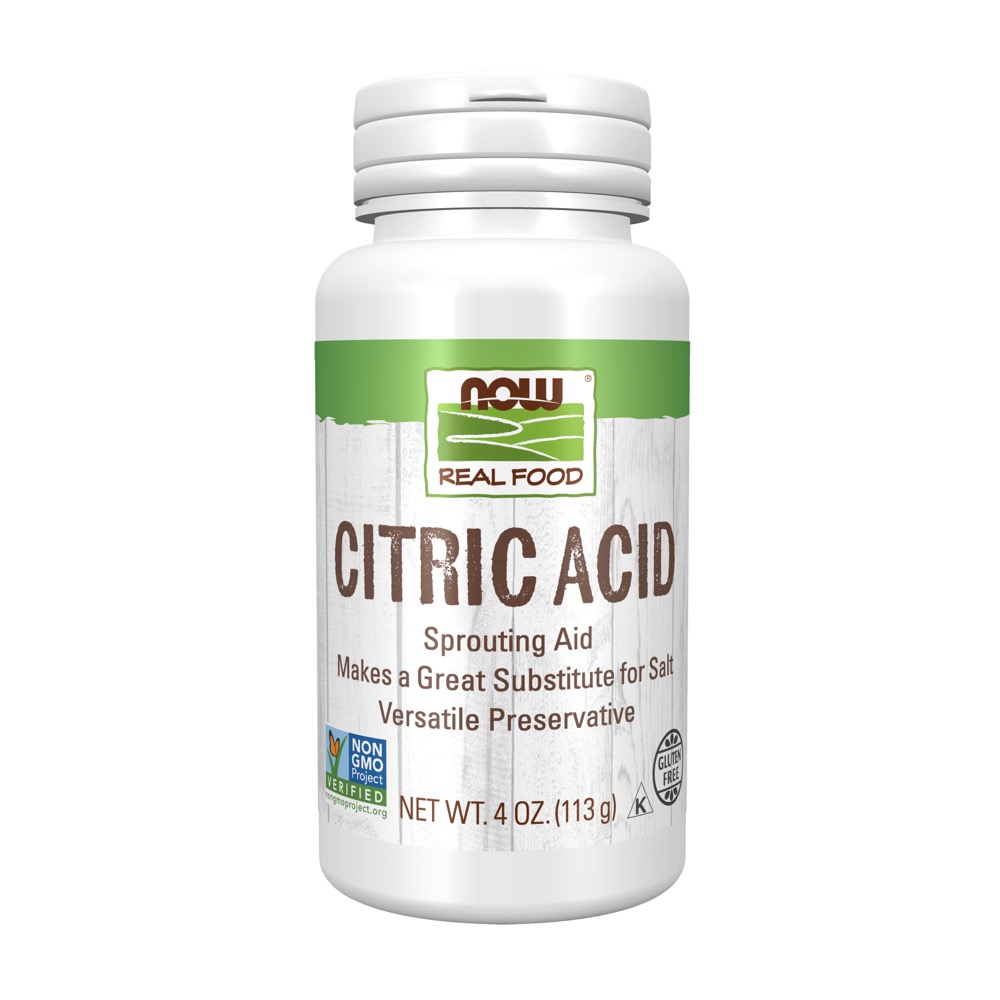 Now Vitamins - Citric Acid 100% Pure 4 oz.