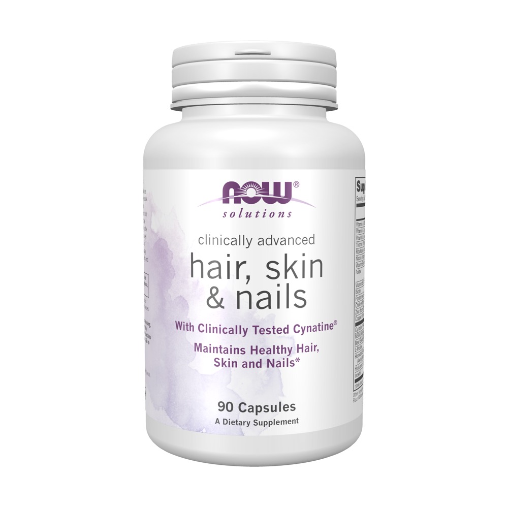 NOW Vitamins - Clinically Advanced Hair, Skin and Nail Formula 90 Caps 