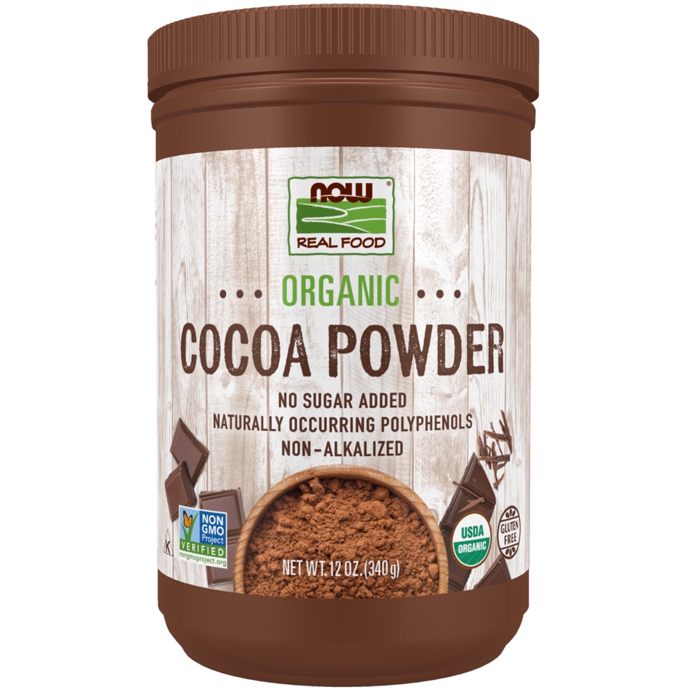 Now Vitamins - Cocoa Powder Organic 12 oz
