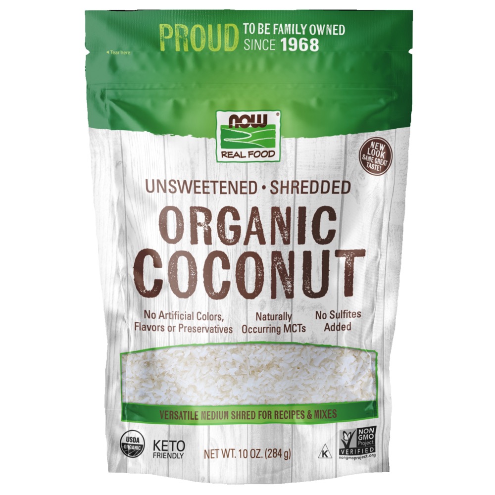 Now Vitamins - Coconut Organic Finely Shredded Unsweetened