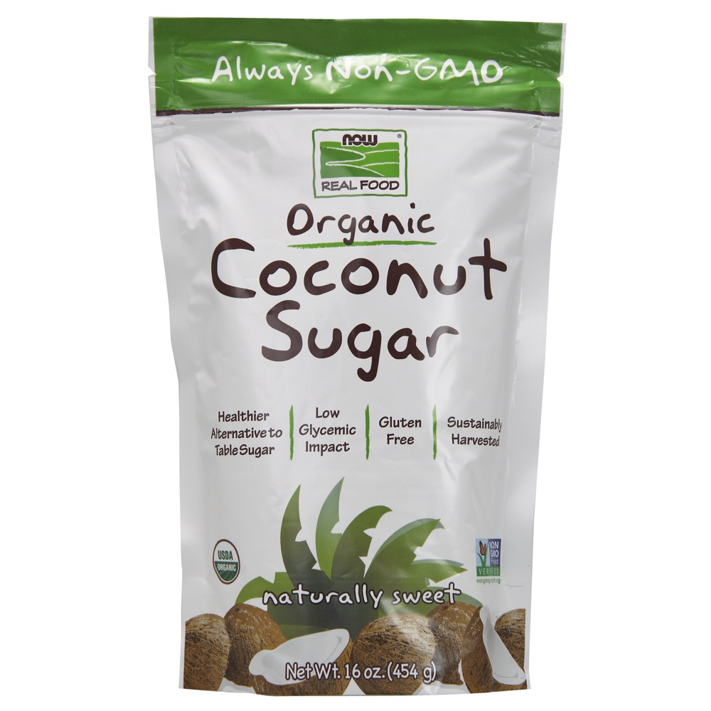 Now Vitamins - Coconut Sugar, Organic 16 oz.