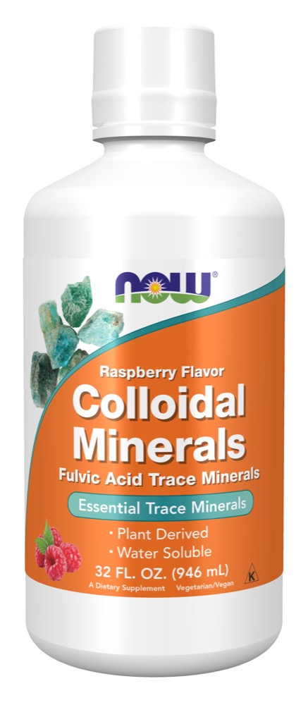 Now Vitamins - Colloidal Minerals Raspberry 32 oz.