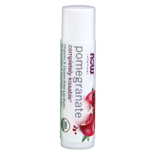 Now Vitamins - Completely Kissable Organic Lip Balm Pomegranate (0.15 oz)-OUT OF STOCK