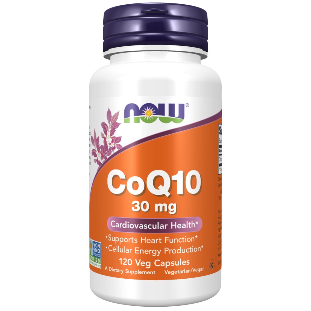 Now Vitamins - CoQ10 30 Mg Vegetarian 120 Vcaps