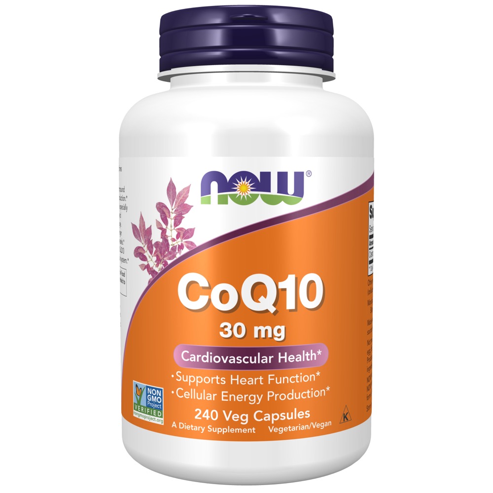 Now Vitamins - CoQ10 30 Mg Vegetarian 240 Vcaps