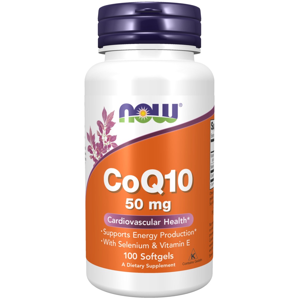 Now Vitamins - CoQ10 50Mg + Vit E 100 Sgels