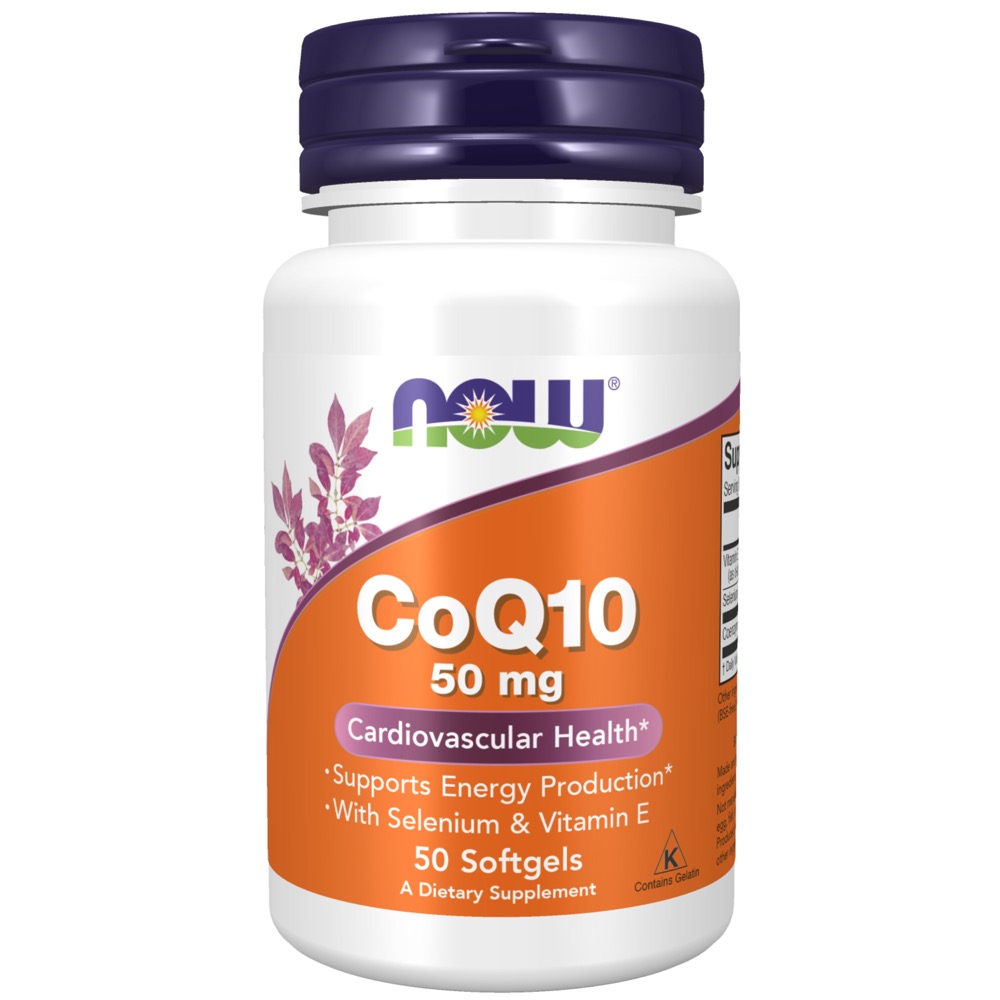Now Vitamins - CoQ10 50Mg + Vit E 50 Sgels