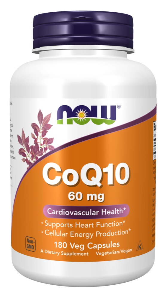 Now Vitamins - CoQ10 60 Mg 180/Vcaps