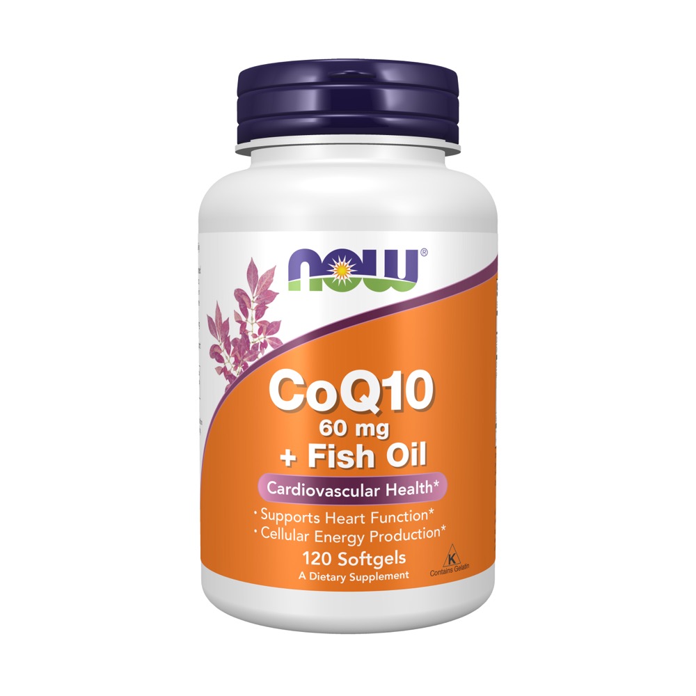 Now Vitamins - CoQ10 60Mg W/Omega-3 120/Sgel