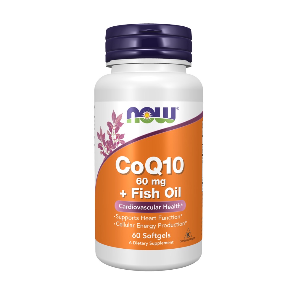 Now Vitamins - CoQ10 60Mg W/Omega-3 60/Sgel