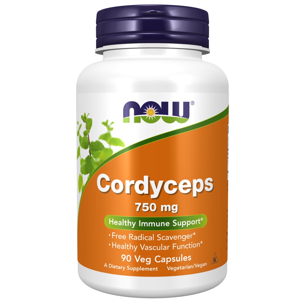 Now Vitamins - Cordyceps - 750 Mg 90 Vcaps