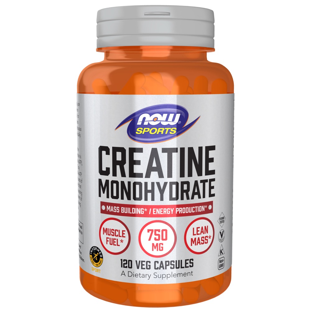 Now Vitamins - Creatine 750Mg 120 Caps