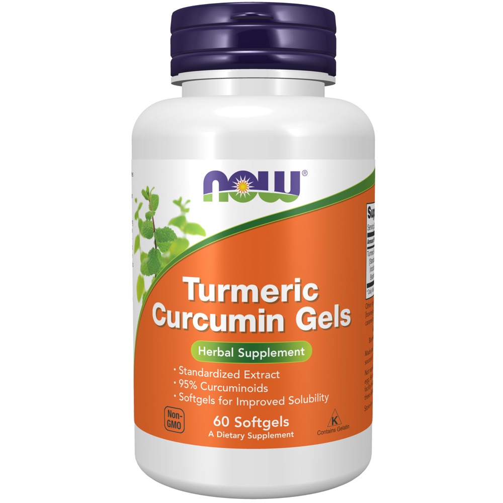 Now Vitamins - Curcumin (Tumeric Root Extract) 60 Softgels