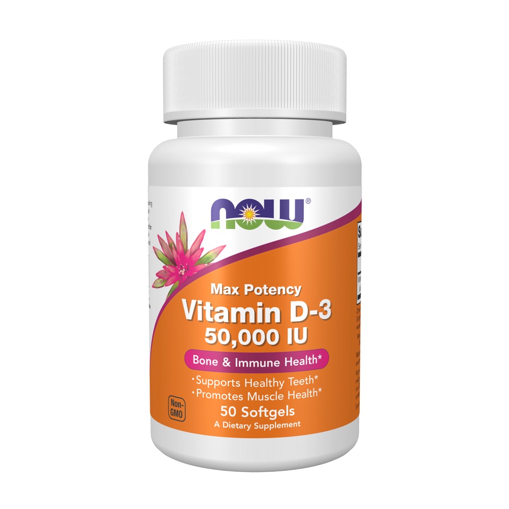 Now Vitamins - D-3 (Vitamin) 50,000 IU 50 Softgels