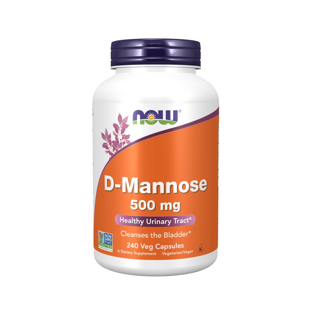 Now Vitamins - D-Mannose 500 mg  240 veg caps