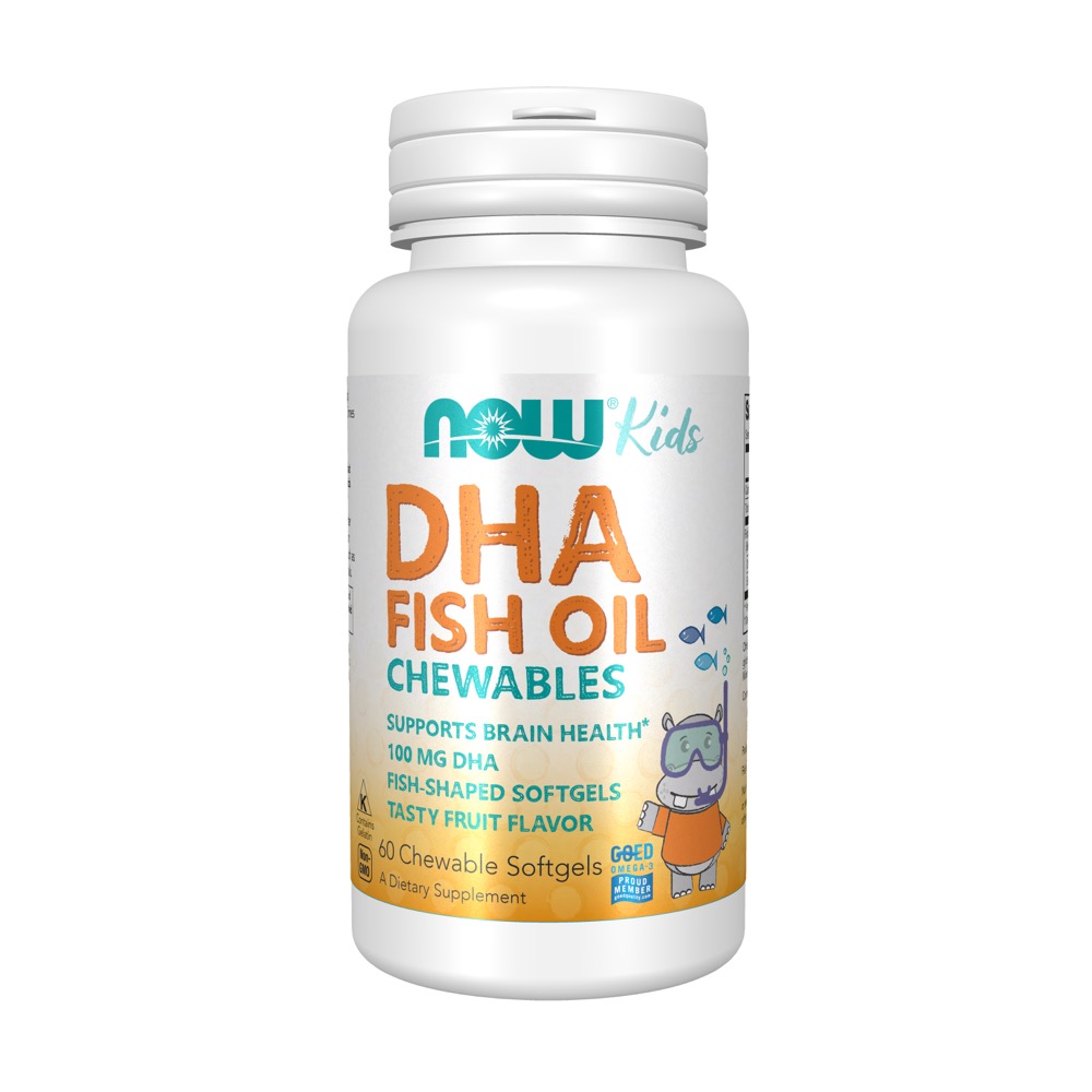 Now Vitamins - DHA 100 Mg Kid's Chewable 60 Softgels