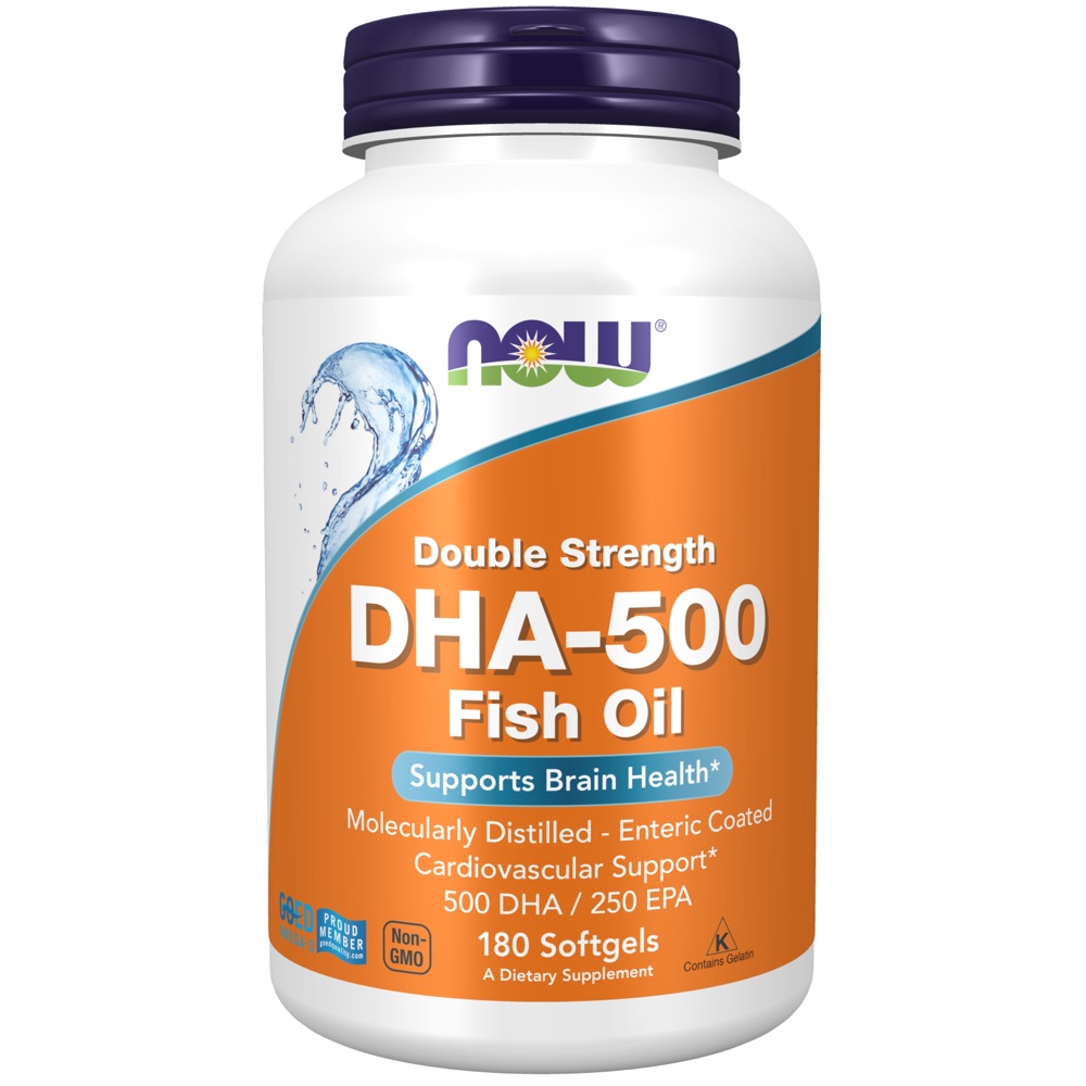 Now Vitamins - DHA 500Mg 180 Softgels -OUT OF STOCK
