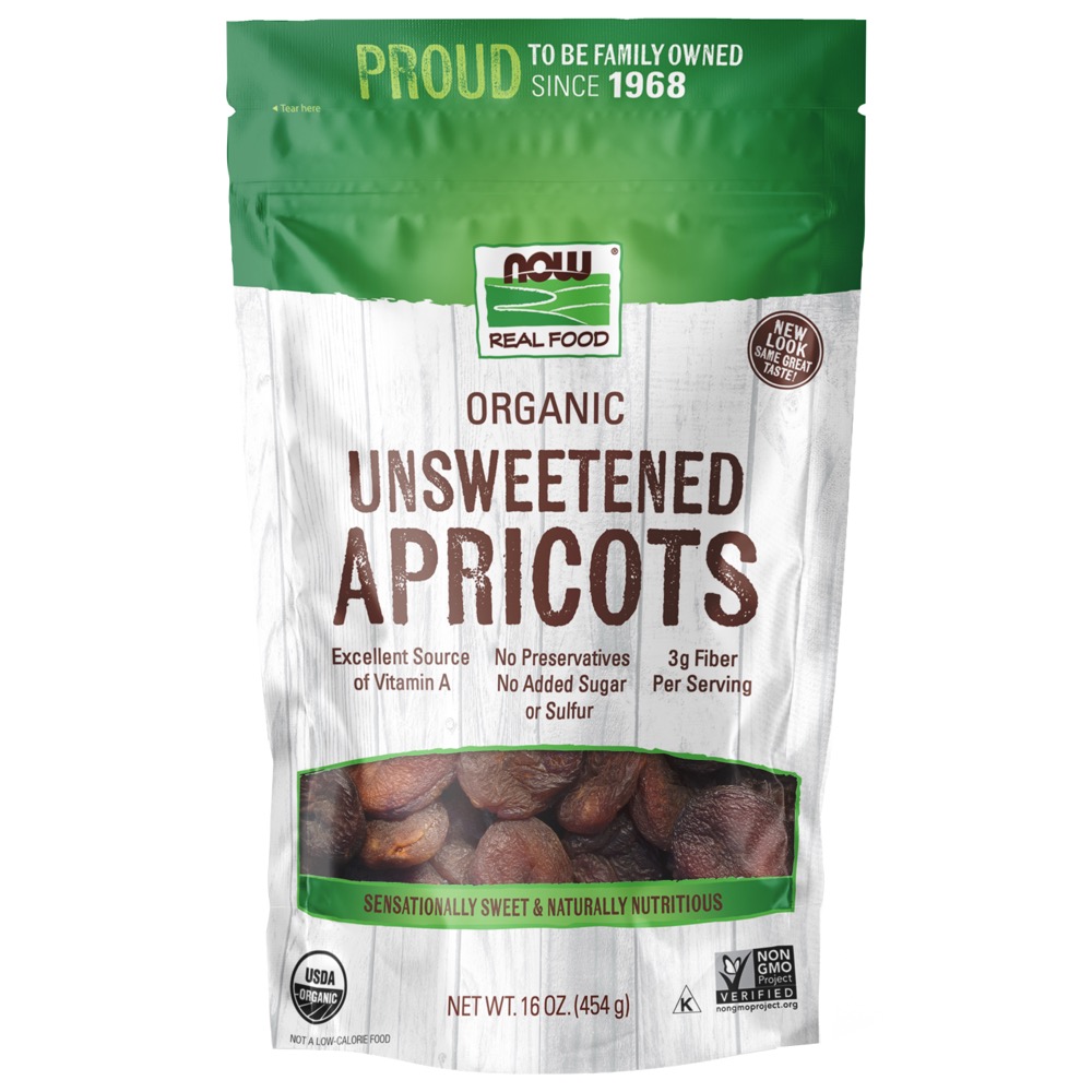Now Vitamins - Dried Apricots (Organic) 1 Lb. 