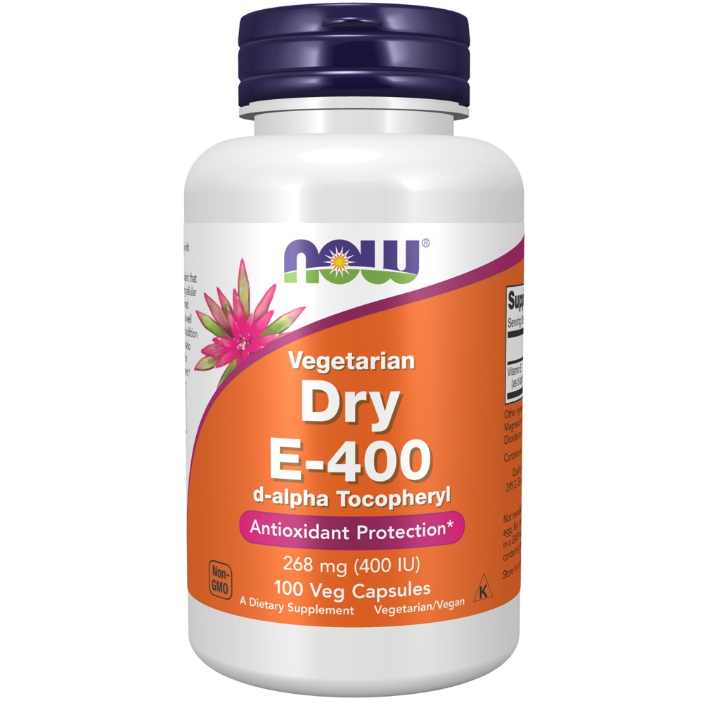 Now Vitamins - Dry E-400 Da 100 Caps