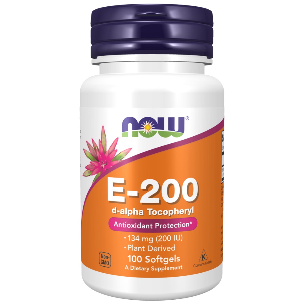 Now Vitamins - E-200 DA 100 Sgels