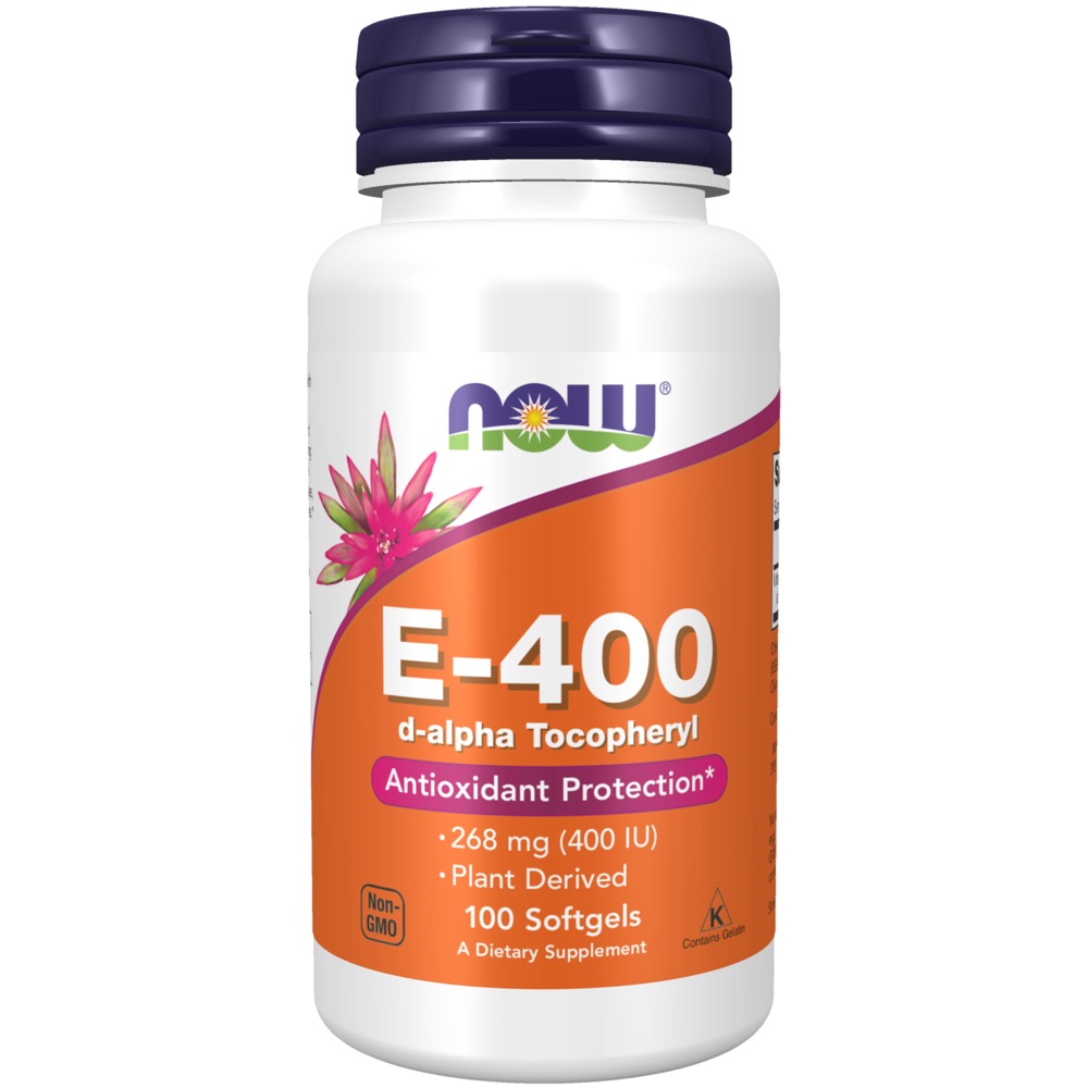 Now Vitamins - E-400 DA 100 Sgels