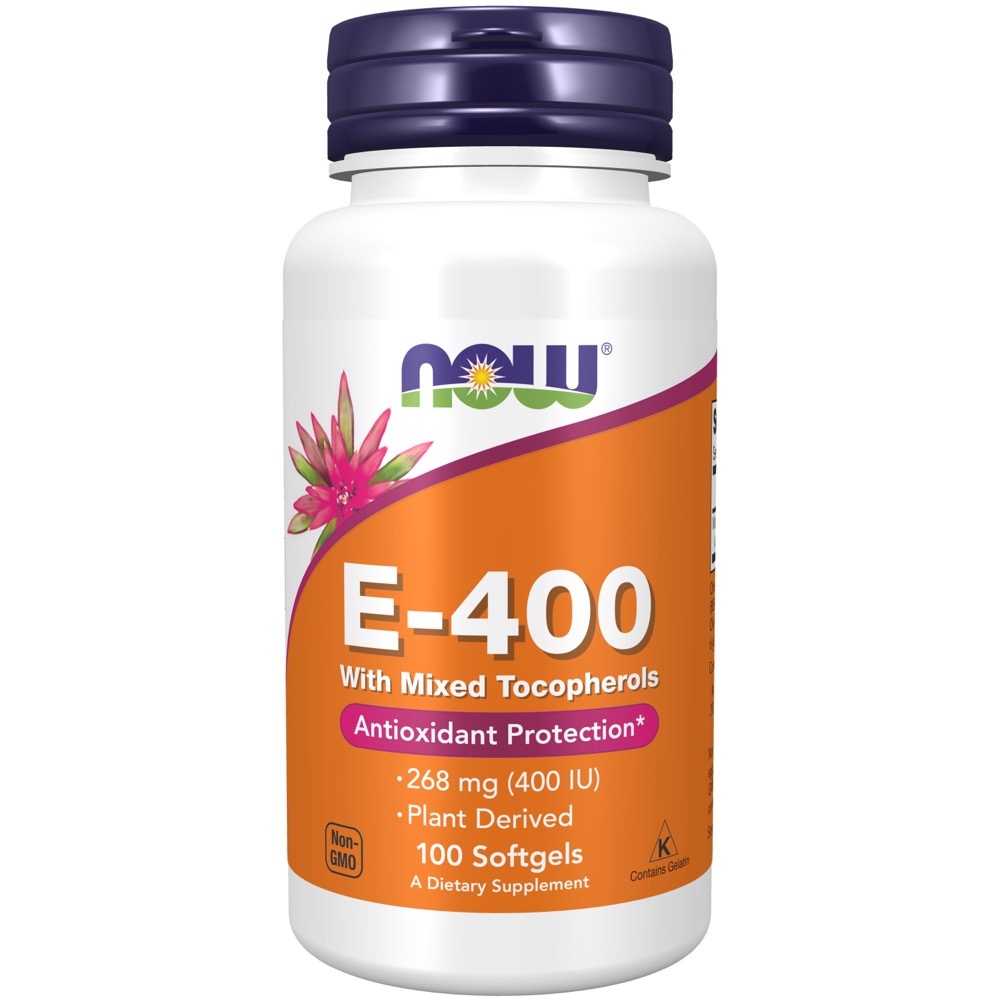 Now Vitamins - E-400 MT 100 Sgels