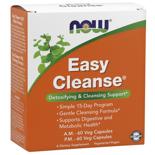 Now Vitamins - Easy Cleanse - A.M. 60 Vcaps, P.M. 60 Vcaps    TEMPORARILY UNAVAILABLE