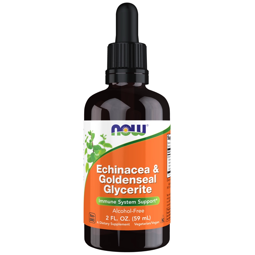 Now Vitamins - Echinacea & Goldenseal Glycerite 2 oz