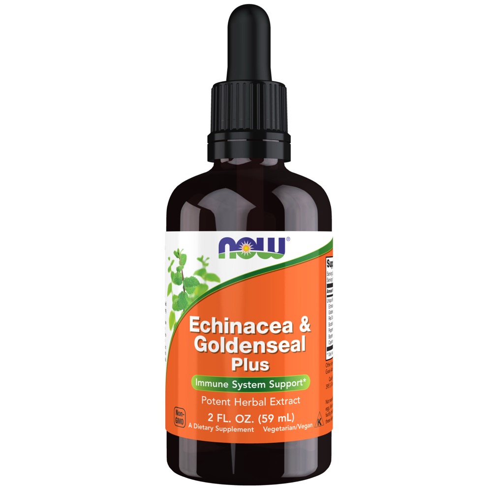 Now Vitamins - Echinacea & Goldenseal Plus 2 oz.