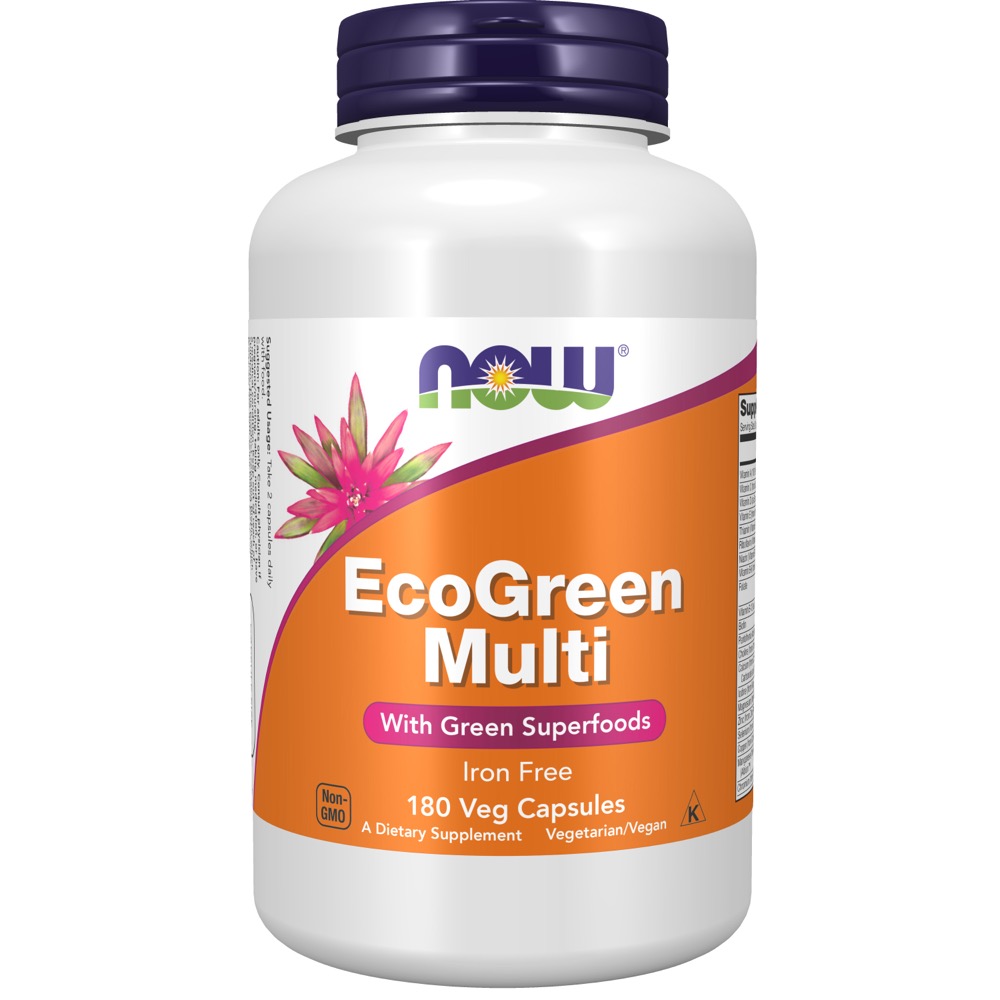 Now Vitamins - Eco-Green Multi Vitamin 180 Vcaps     