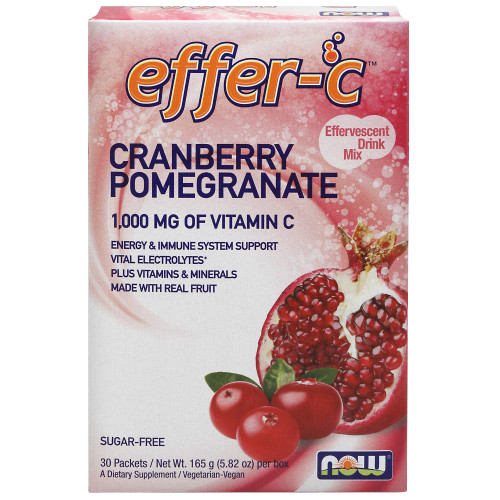 Now Vitamins - Effer-C Cranberry 30 Packets per Box TEMPORARELY UNAVAILABLE