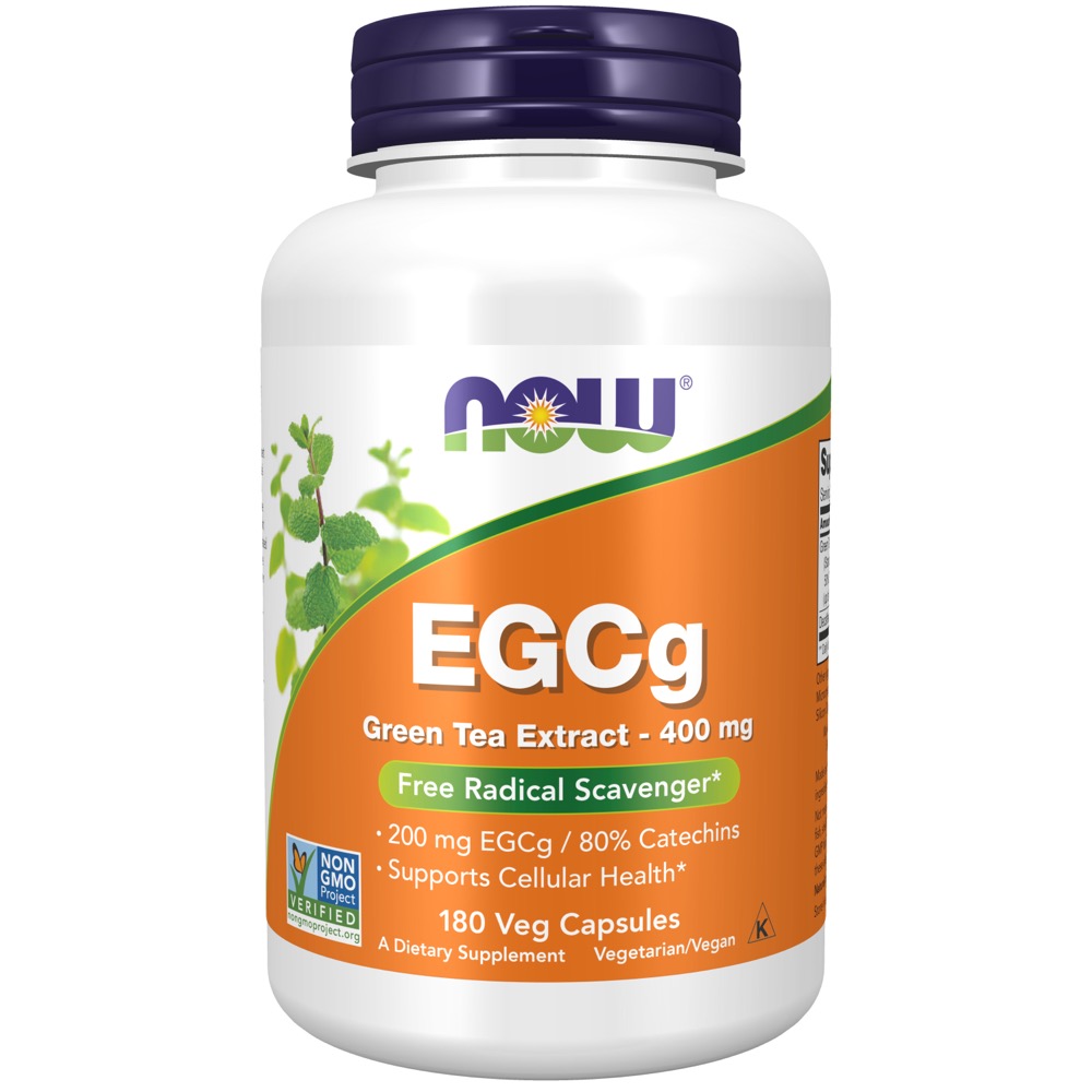 Now Vitamins - Egcg Green Tea Extract 400 Mg 180 Vcaps