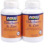 Now Vitamins - Elder-Zinc Twins 2/30 Loz TEMPORARELY UNAVAILABLE
