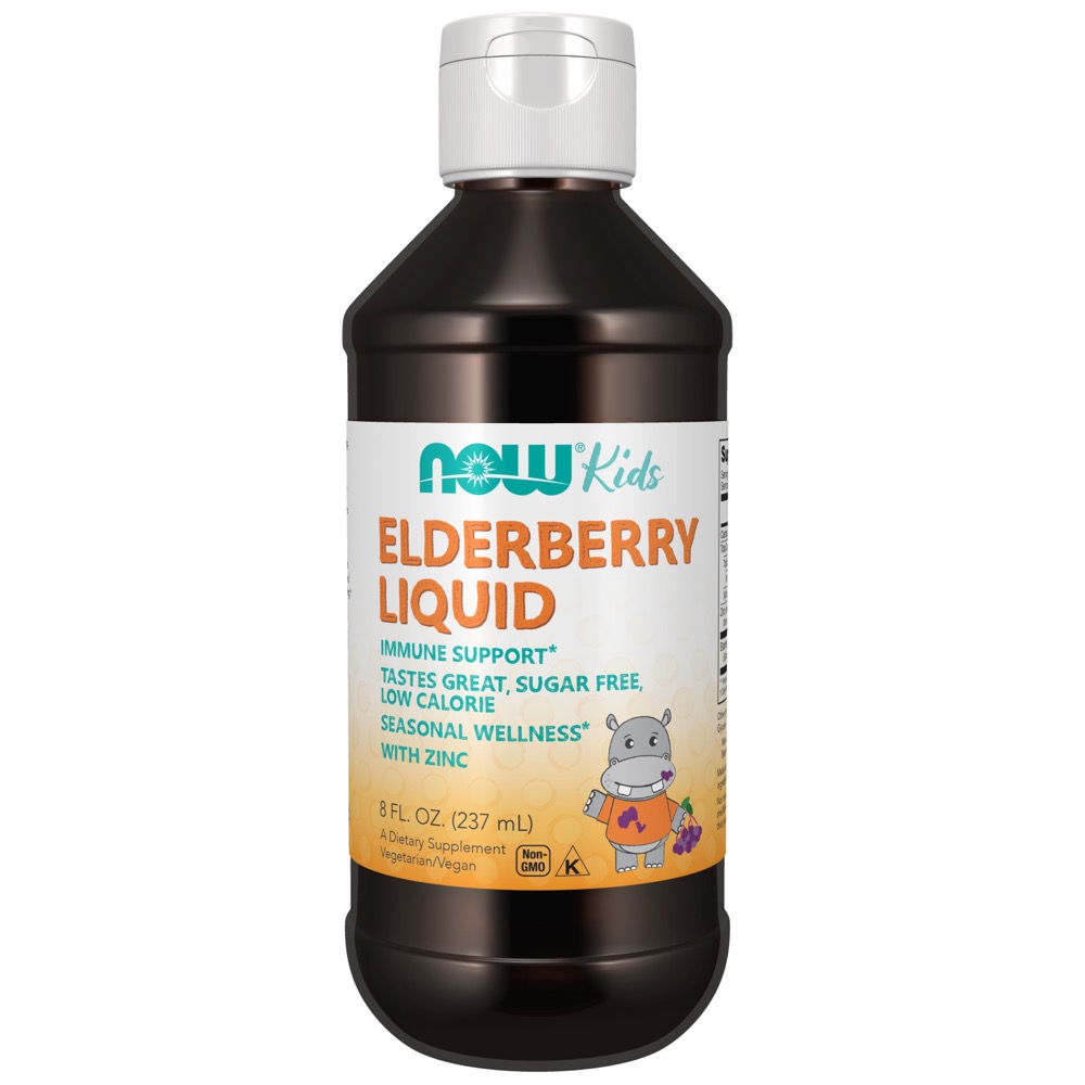 Now Vitamins - Elderberry Liquid for Kids 8 fl. oz.