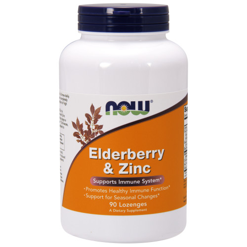 Now Vitamins - Elderberry & Zinc 90 Loz TEMPORARILY UNAVAILABLE