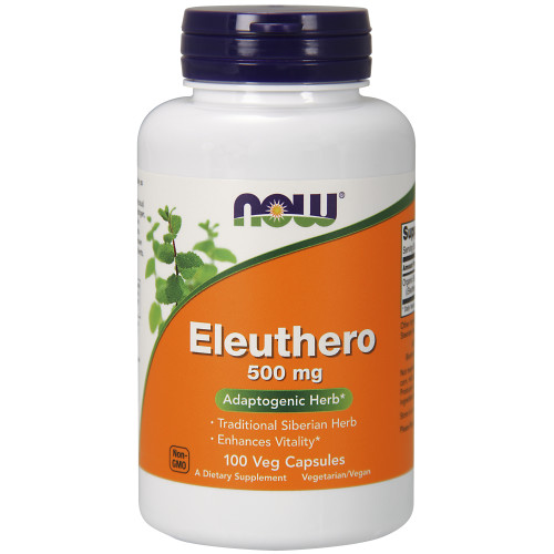 Now Vitamins - Eleuthero 500 Mg 100 Caps