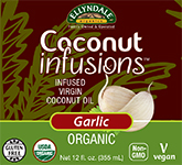 Now Vitamins - Ellyndale Coconut Infusions Garlic Oil, Organic 12 fl. oz.-OUT OF STOCK