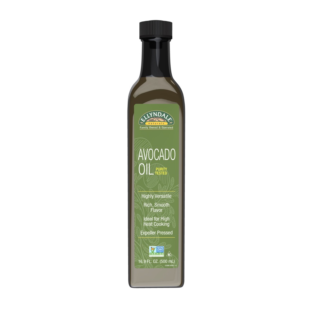 Now Vitamins - Ellyndale Naturals Avocado Oil 16.9 fl oz Glass Bottle