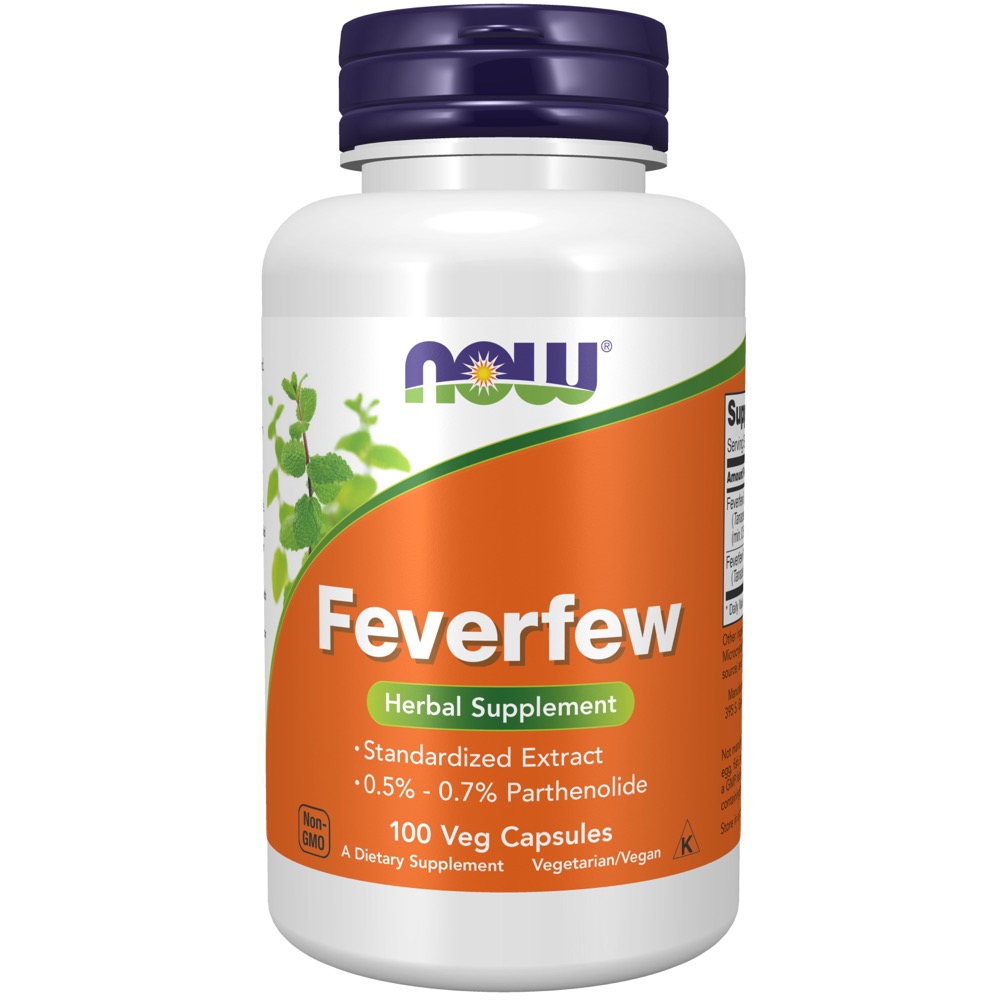 Now Vitamins - Feverfew 400 Mg 100 Caps