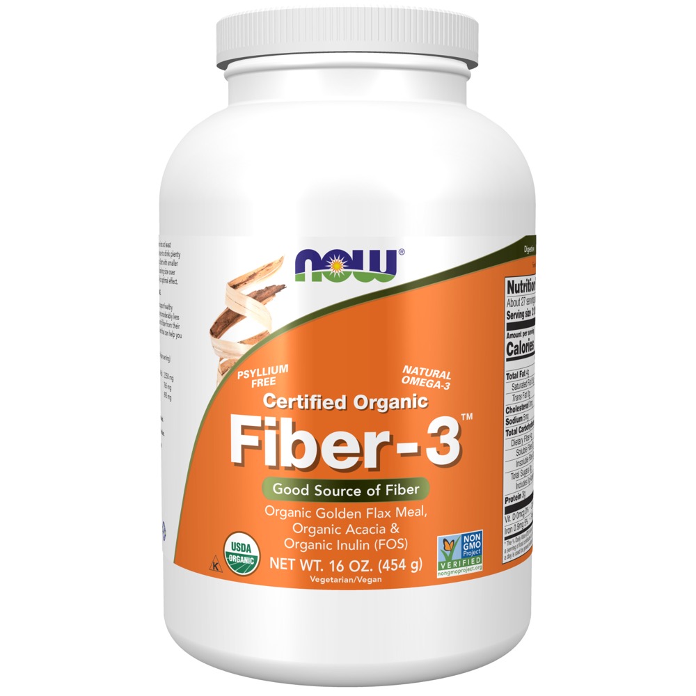Now Vitamins - Fiber-3 16 oz.