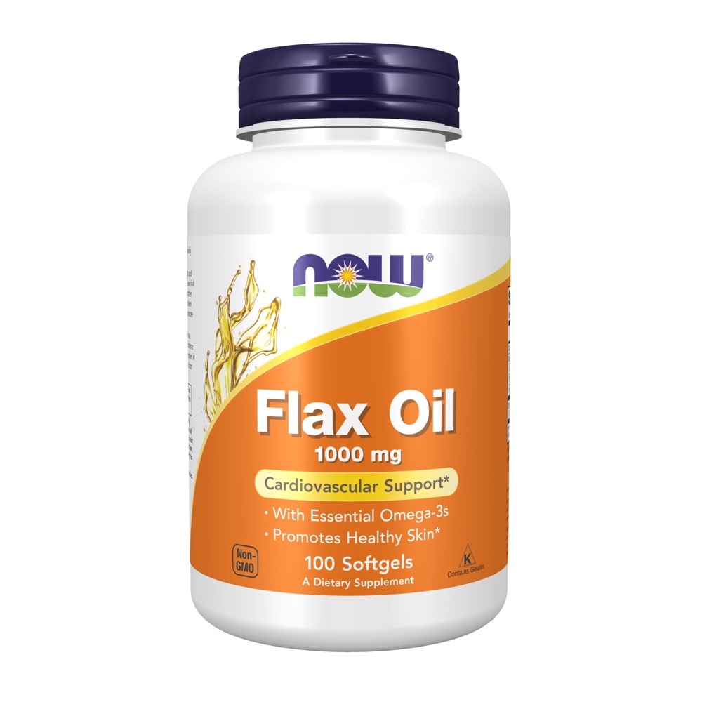Now Vitamins - Flax Oil 1000Mg 100 Sgels
