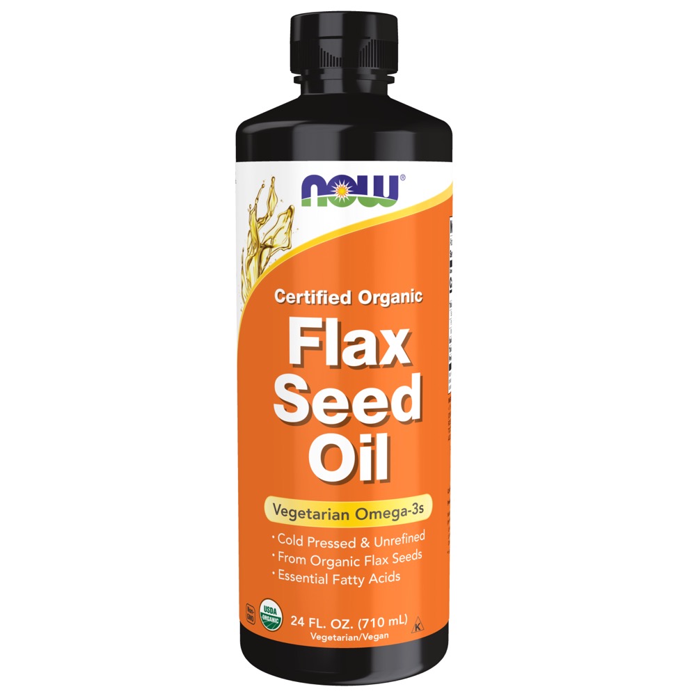Now Vitamins - Flax Oil Organic Liquid 24/oz